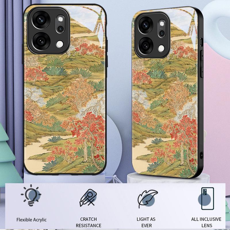 Chinese Traditional Landscape Case For Honor 400 Pro 400 Lite 5G Flexible Acrylic Glossy Phone Case