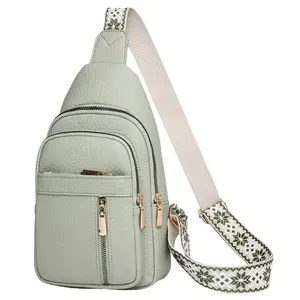 Small women's shoulder bag, portable PU leather crossbody bag, lightweight casual everyday bag, multi-pocket casual sling bag with adjustable strap; suitable for outdoor hiking, travel, and school
