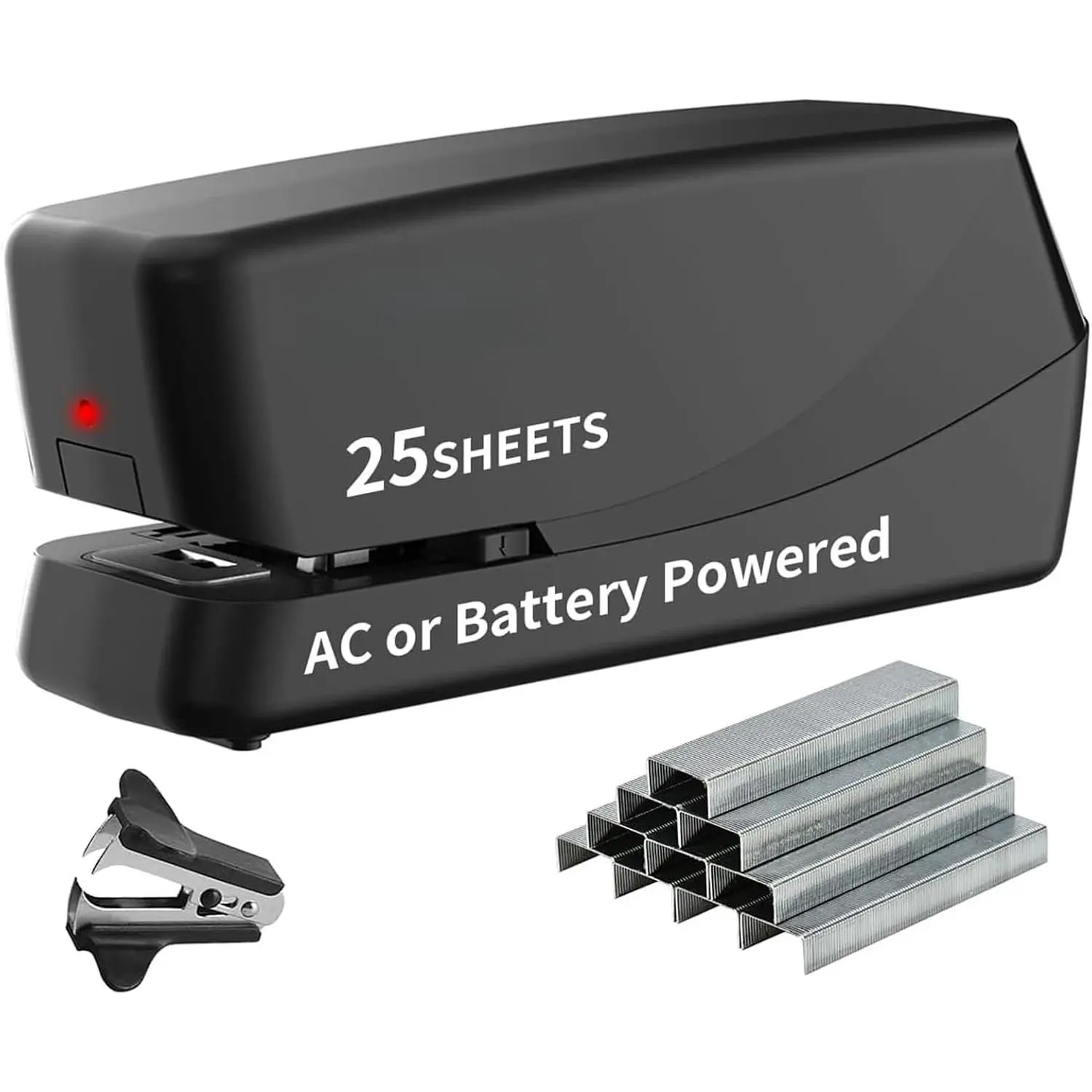 Electric Stapler,Automatic,Inclued 2000  and 1 Staple Remover, Heavy Duty Can Store 210 ,AC or   Stapler Heavy Duty, 25 Sheet Capacity.