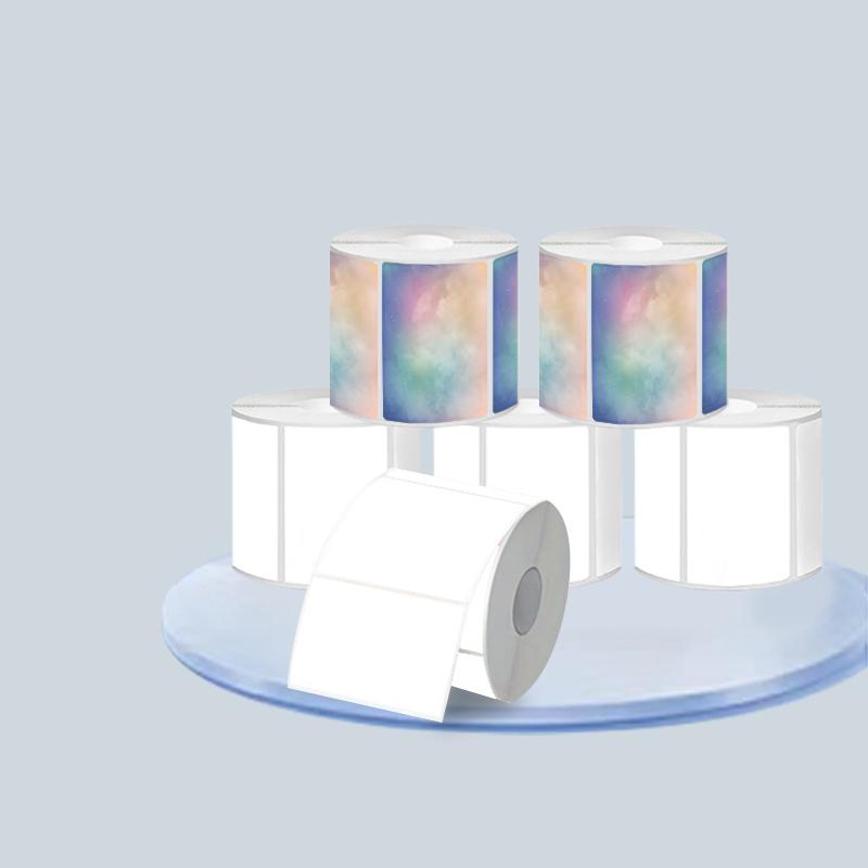 Thermal Printer Paper, 6 Rolls Thermal Printer Paper, Waterproof & Oil-proof Label Sticker for NELKO PM220/PM110 Phomemo M110/M220 Printer