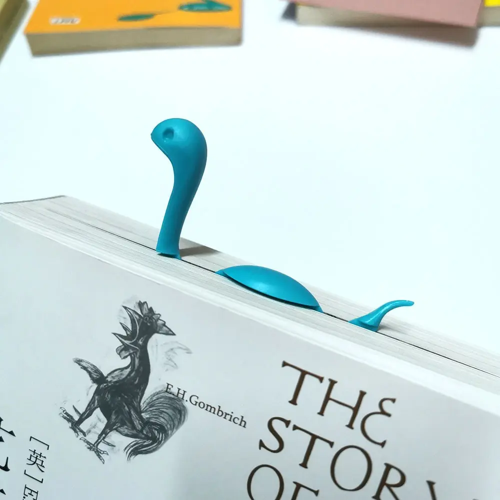 3D Loch Ness Monster Bookmark, Funny Novelty Page Divider Clip for Students and Readers, Creative Office Supply, Funny Look