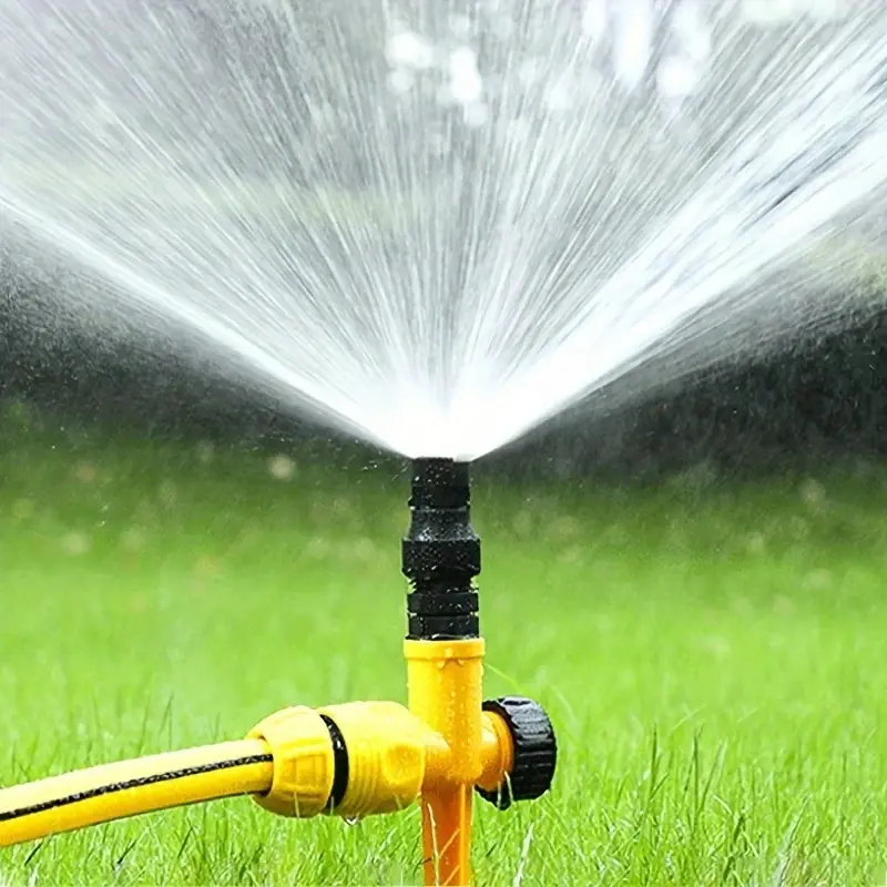 360 Degree Automatic Rotating Sprinkler, Dual Mode Adjustable Lawn Sprinkler with Dual Nozzles, Versatile Water Sprinkler, Yard Sprinkler, Garden Watering Sprinkler for Lawn, Garden, Farm Field, Greenhouse Irrigation System, Garden Supplies