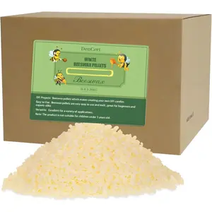 5LB Triple Filtered Beeswax Pellets Pastilles for Candle Making Great for DIY Projects