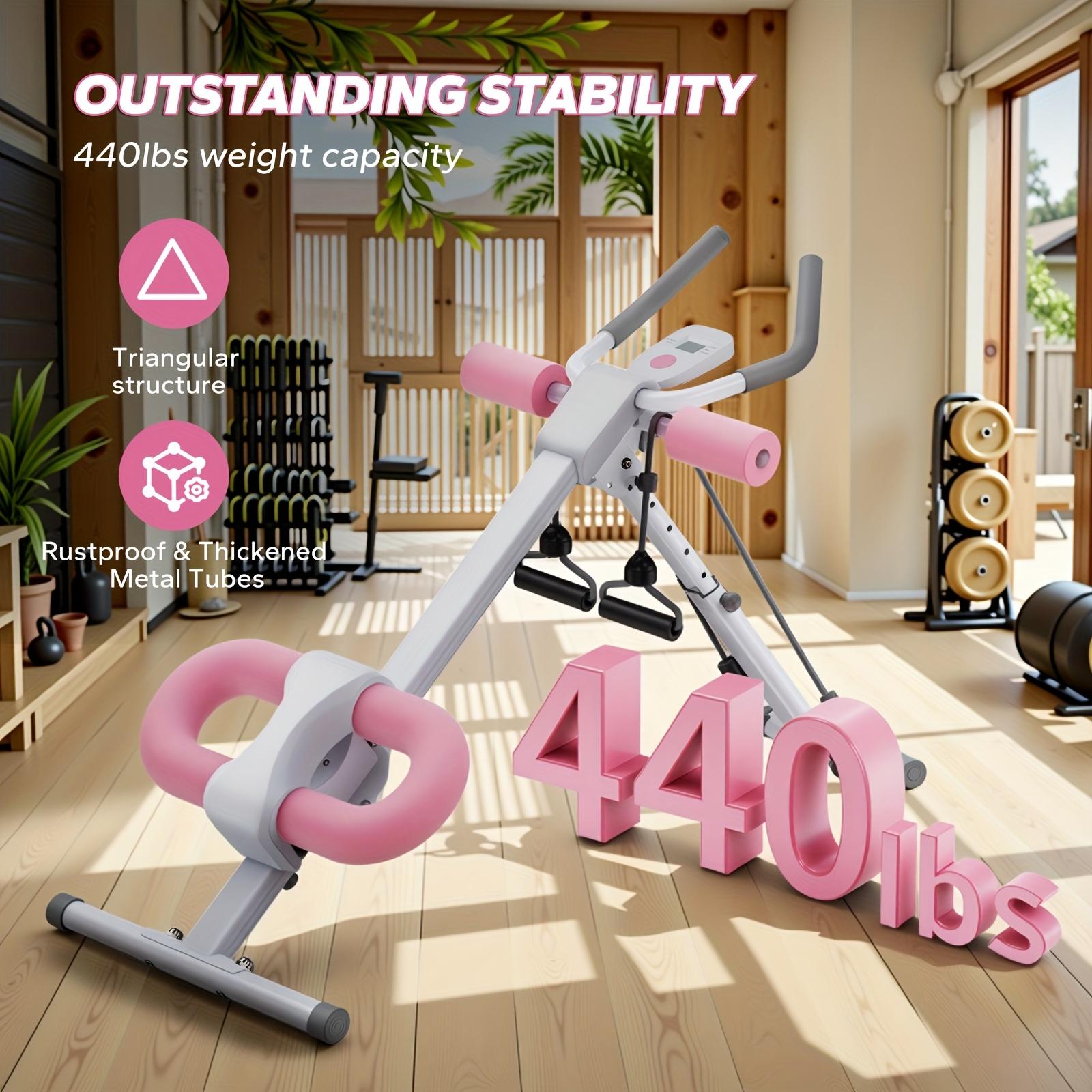 Adjustable Abdominal Training Machine, with LCD Monitor, Foldable Abdominal Exercise Machine, Suitable for Abs, Arms, Legs, Glutes Shaper,  Suitable for Home Gym, Sports Equipment, Outdoor Fun