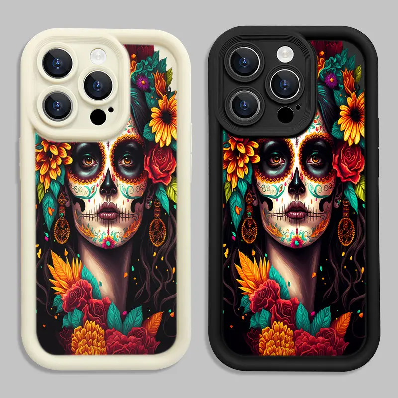 Phantom color undead picture phone shell B425 for iPhone 16/15/14/13/12/11/Plus/Pro/Pro Max Series - Shockproof Case, Stylish Design