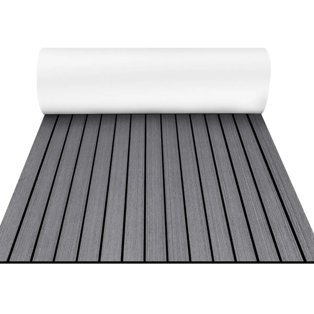 Dark Grey With Black Seam Lines