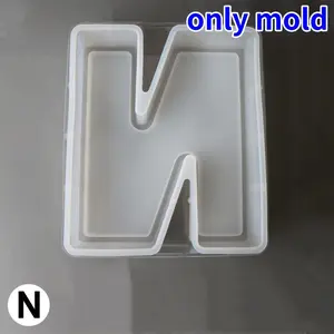 26 English Capital Letters Silicone Crystal Drip Mold, DIY Handmade Crystal Resin Mold, Valentine's Day Wedding Scene Decoration