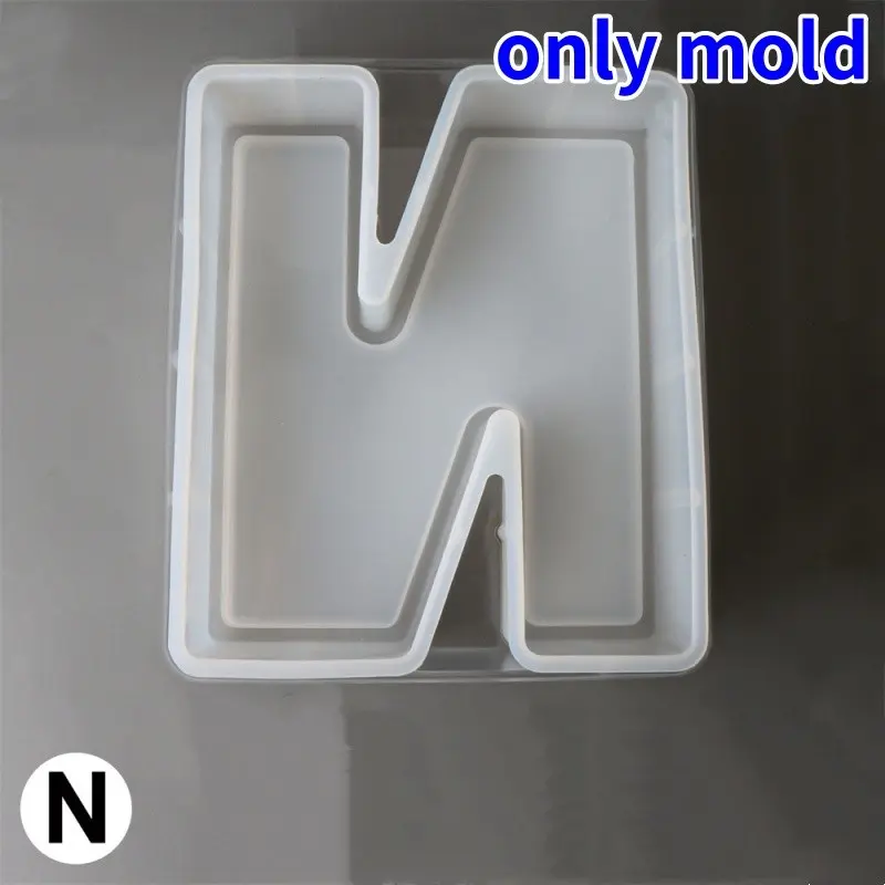 26 English Capital Letters Silicone Crystal Drip Mold, DIY Handmade Crystal Resin Mold, Valentine's Day Wedding Scene Decoration, Candle Molds, Candle Making