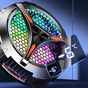 iPad Cooler,Magnetic Tablet Cooler for ipad/surface pro/Samsung Tab,Compatible for Steam Deck,Universal Radiator with Temperature Display for Mobile Gaming,Tiktok Live Streaming