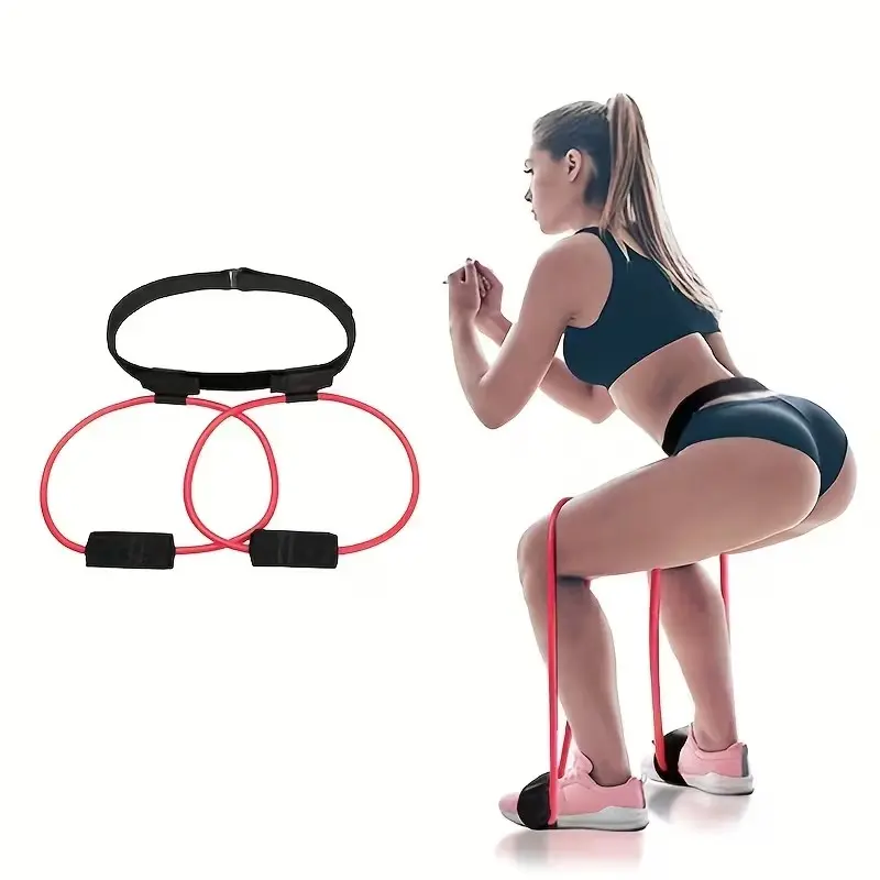 Yoga Leg Slimming Butt Lifter Elastic Resistance Band, Multi-Color Options, Ideal for Glute Workout and Stretching Exercises