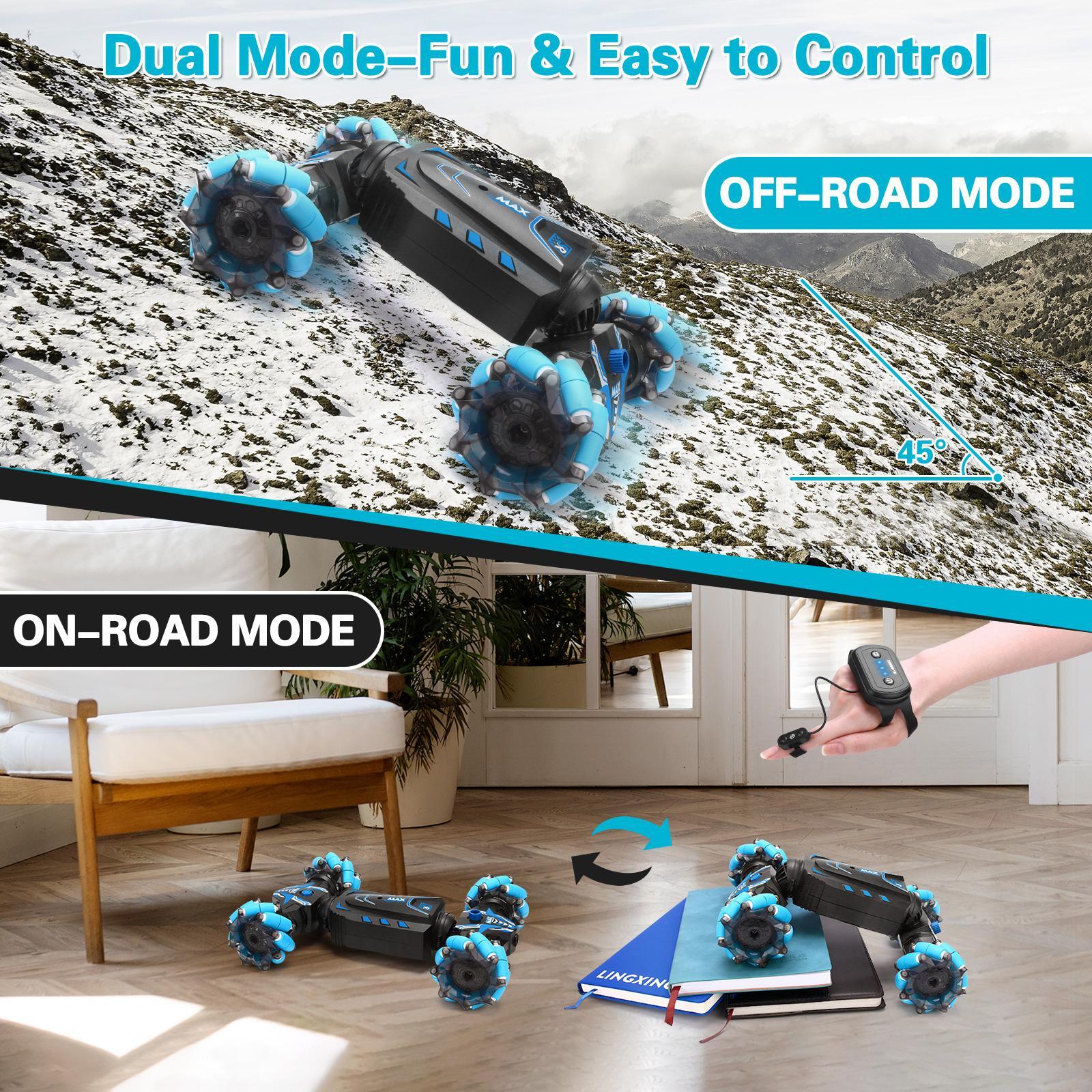 Travel Remote Control Stunt Twist Car, Rc Stunt Car, Battery Powered Remote Control Crawler, for Boys and Girls