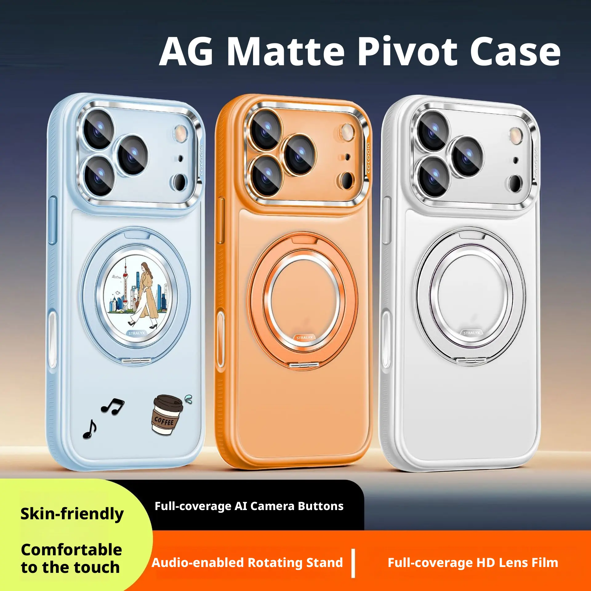 Viral Social Media Trend Full Wrap Shockproof Magnetic Protective Case, Built-In Hidden Foldable Kickstand, MagSafe Wireless Charging Compatible Slim Fashion Phone Accessory for iPhone 17 Pro Max, iPhone 16, iPhone 15 Pro soft