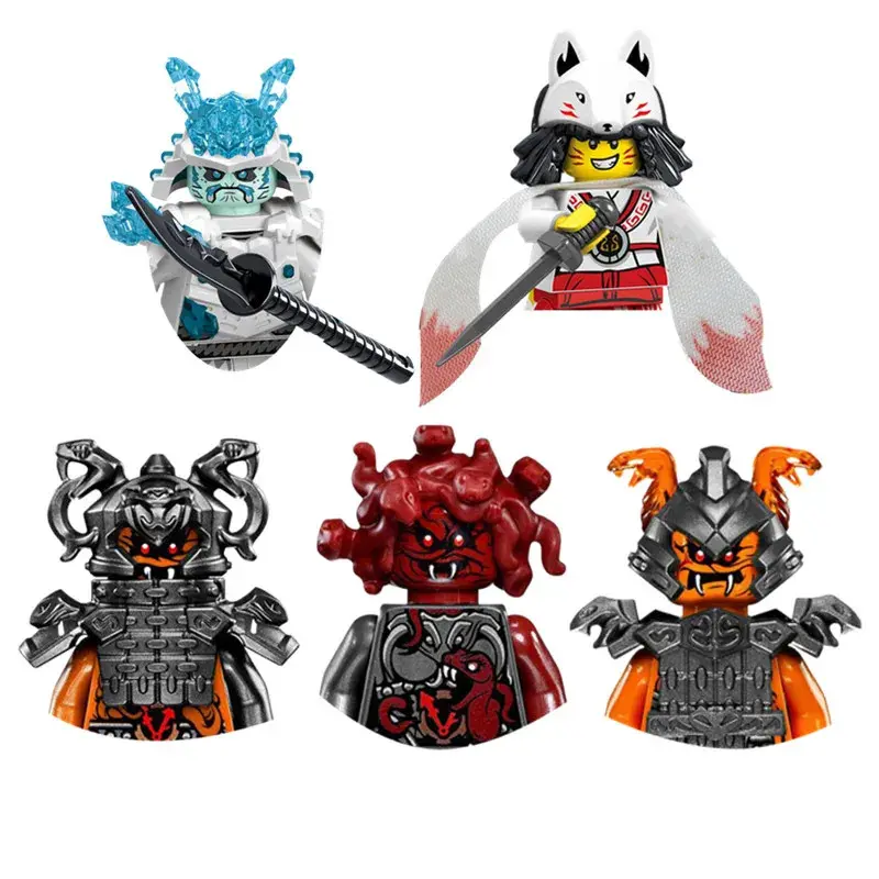 4.5cm Cartoon Anime Classic Skeleton Snake Mini Action Figure Building Blocks - ABS Plastic DIY Brick Building Sets, Kids' Toy Collectibles, Gift for Hobby Enthusiasts, Mini Models