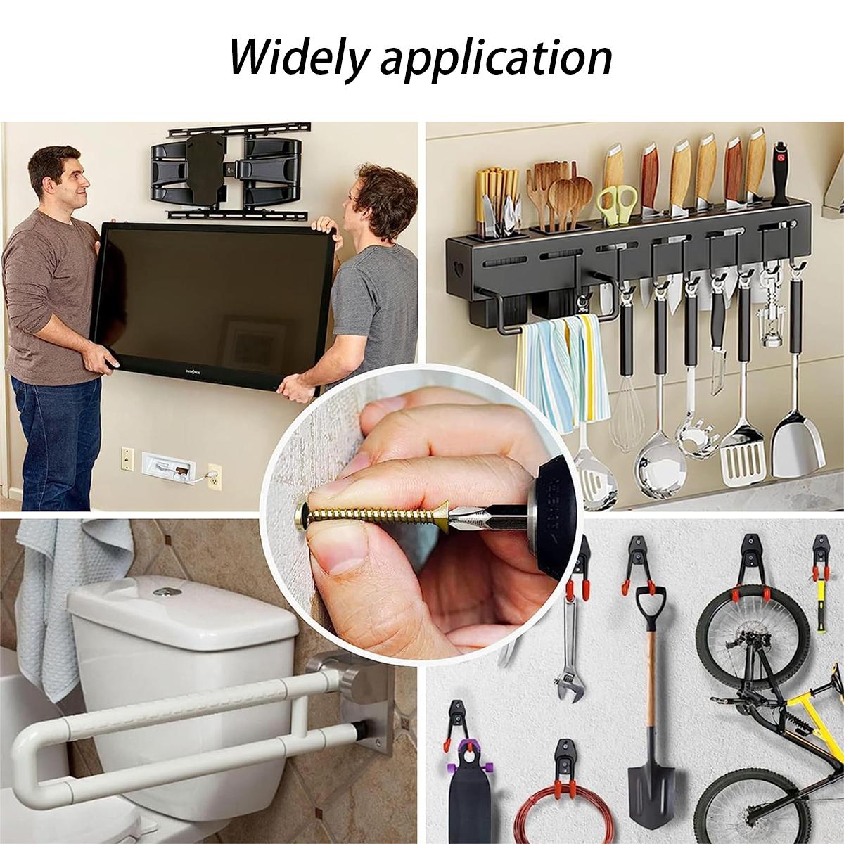 200PCS Self-Drilling Wall Anchor Kit 2026 Upgraded Gecko-Style Multi-Tooth Anchors 100LBS Load for Concrete Wood Hollow Walls Repair 200PCS Self-Drilling Wall Anchor Kit 2026 Upgraded Gecko-Style Multi-Tooth Anchors 100LBS Load for Concrete Wood Hollow Walls Repair