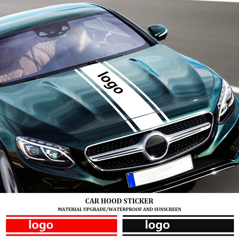 Car Hood Sticker for Sports Look, Custom Waterproof Protection Film for Off-Road Modifications, Unique Cosmetic Accessories for Vehicles
