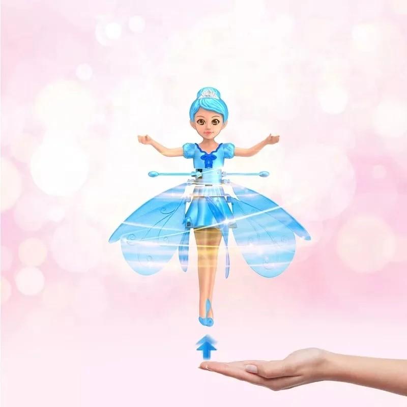 Children's Flying Doll Dancing Simulation Helicopter Gesture Induction Machine Rotating Flying Toy Luminous Toy Gift