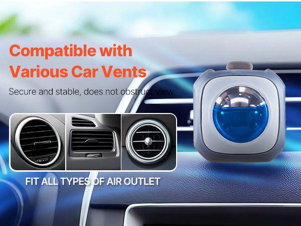 Car Air Freshener 6-Pack New Car Scent Vent Clip 4ml Each Vent Air Fresheners