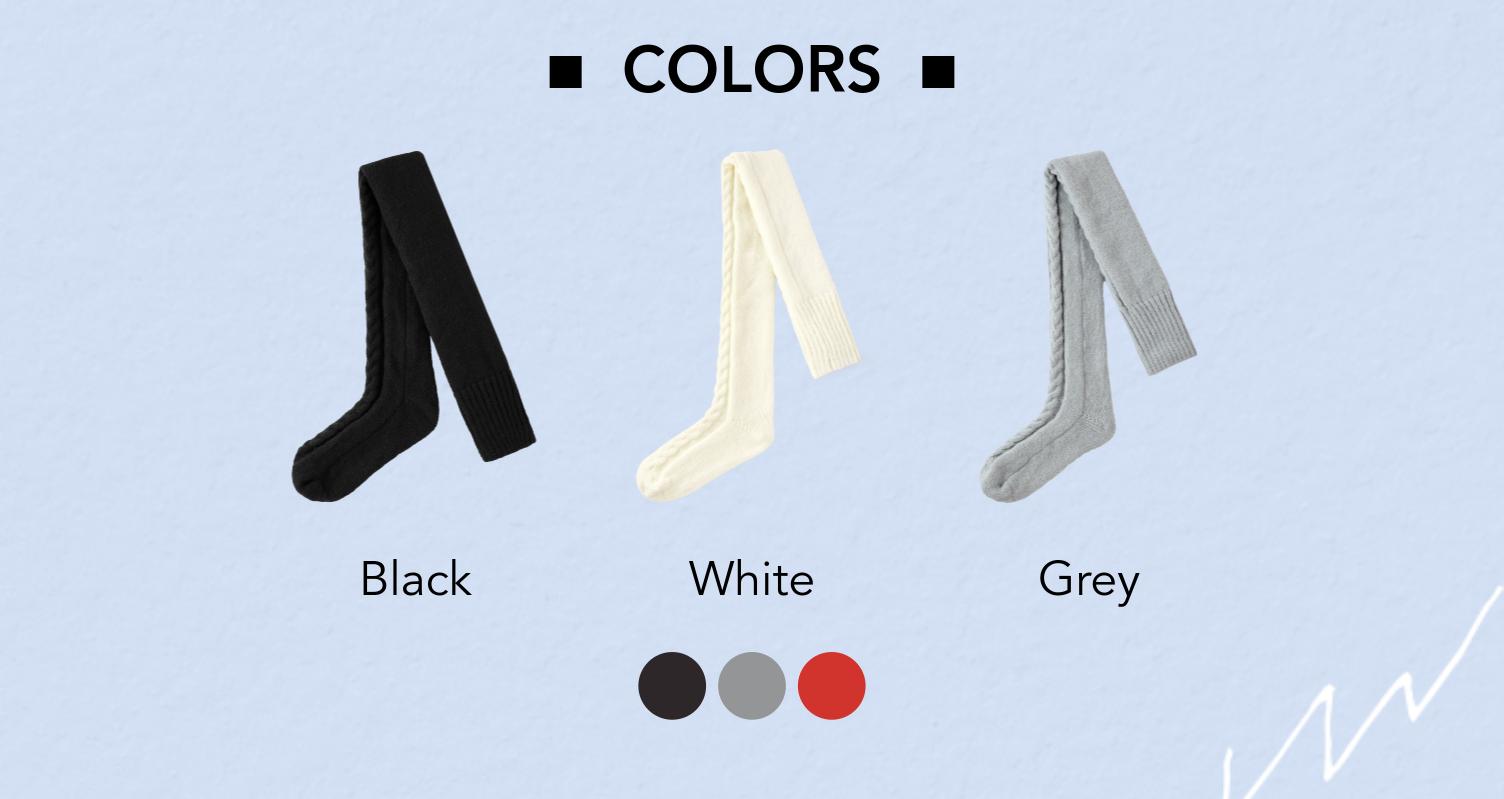 Cider THICK MOHAIR KNITTED OVER THE KNEE SOCKS