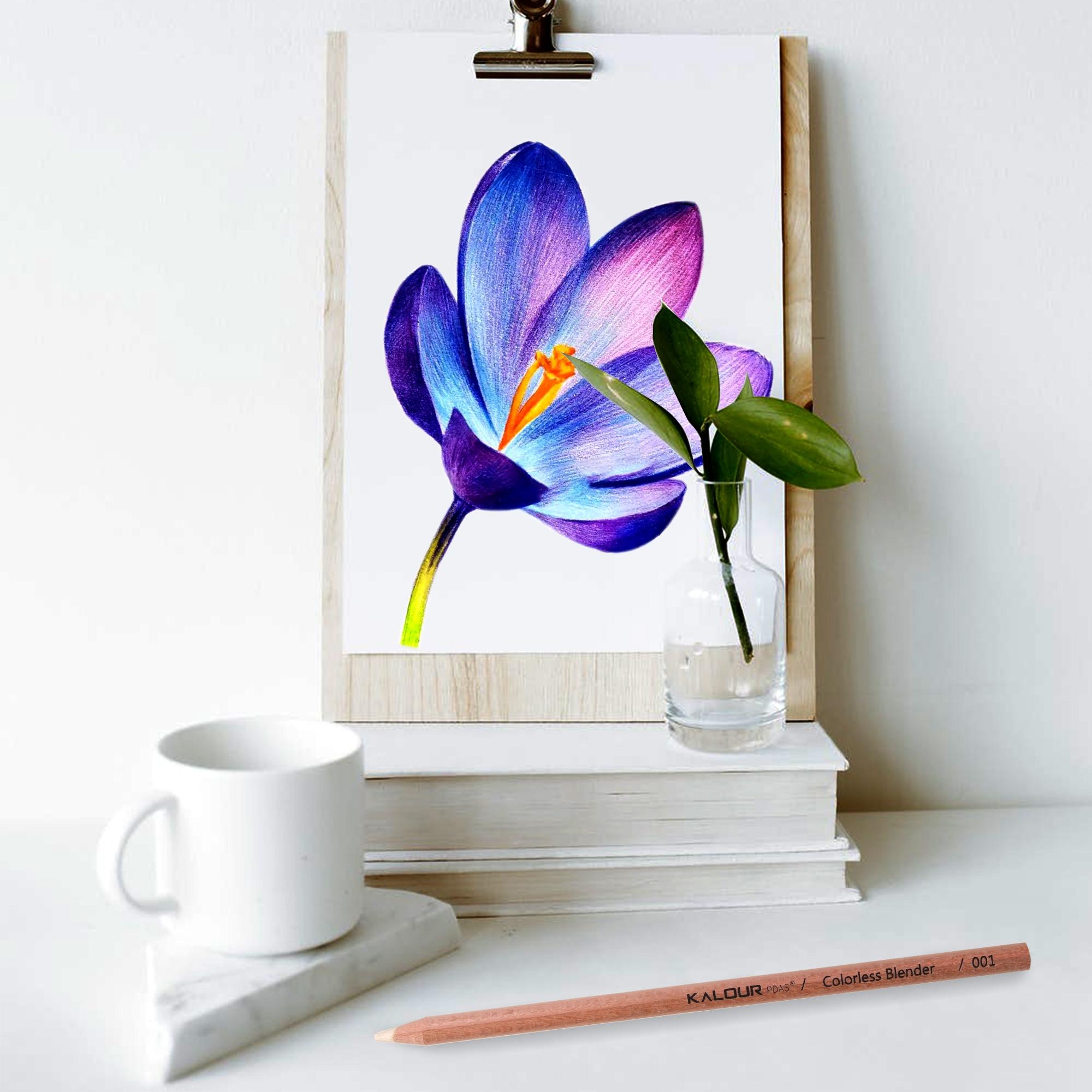 Colorless Blender & Burnisher Pencils Set, 6counts/set Non-pigmented Wax Based Pencil For Blending & Softening Edges, Art Supplies For Artists & Beginners