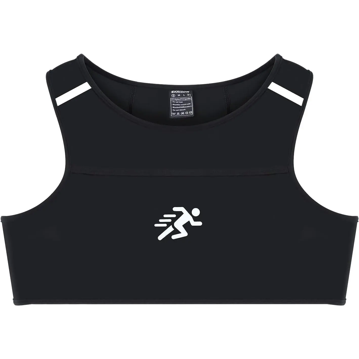Running Vest Chest Running  Gear for Outdoor  Gym  Bra Vest with Reflective Strip for Men Women