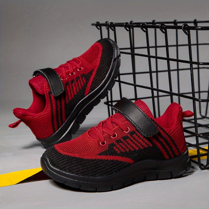 Kids.- Kids' Knitted Mesh Athletic Sneakers - Breathable, Lightweight Girl Shoes for Running, Stylish Trainers