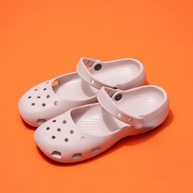 Women’s Leopard Print Clog Sandals – Lightweight Slip-On Comfort Shoes, Casual Summer Flats for Everyday Wear, Trendy Garden & Beach Footwear