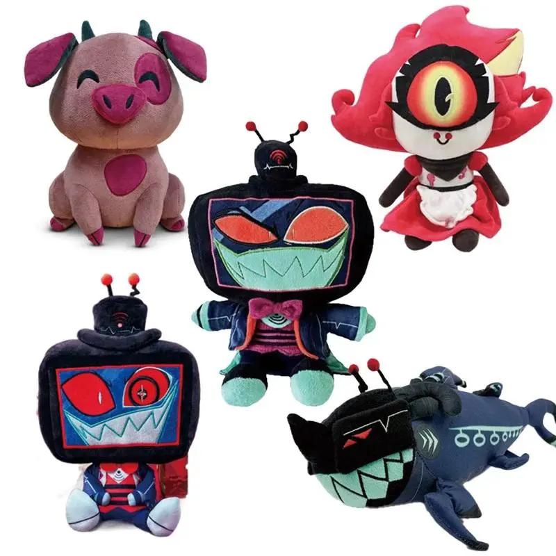 Hazbin Hotel Fat Nuggets Unisex Devil Character Pig Plush Stuffed Toy, New Anime Collectible, Ideal Fan Birthday Gift