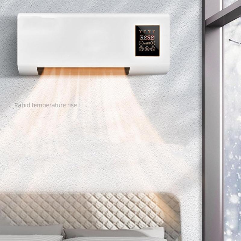 2 in 1 Air Conditioner 1800W Cool Warm Dual Use Wall Mounted Portable Air Conditioning with Remote Control for Bedroom