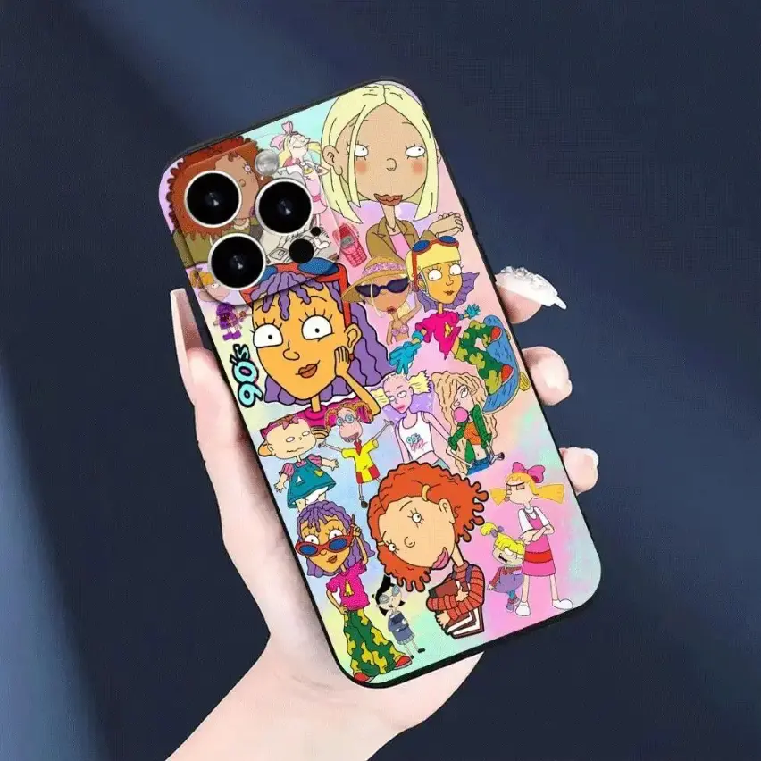 Cute pastel cartoon group graphic lightweight durable phone case For iPhone 17 16 15 14 13 12 11 Pro Max Air Samsung Galaxy S26 S25 S24 S23 S22 S21 FE Plus Ultra, Accessories, Handheld