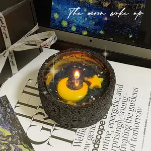 Moon Awoke Scented Candle Gift Set, Unique Handmade Wax Candle Kit, Perfect Halloween Present for Friends & Lovers
