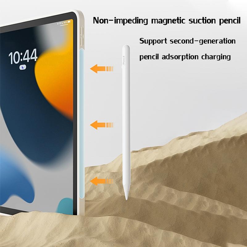 KENKE 2 in 1 Transparent Hard Shell Tablet Case, Magnetic Detachable Rotatable Tablet Protective Cover, Smart Tablet Protector, Tablet Casing for iPad 2025 A16 10th Gen M4 Pro 11-inch Pro 13 Mini 6 A17 Air M3 Air