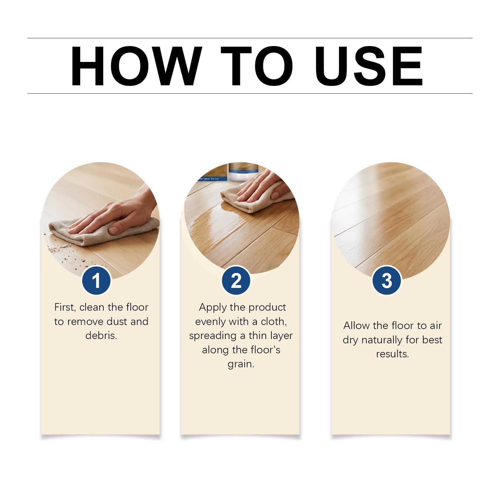 Floor Care Polisher Daily Home Use Gentle Convenient Shine Floor Scratch Repair, Effective Maintenance Solution for Hardwood Floors