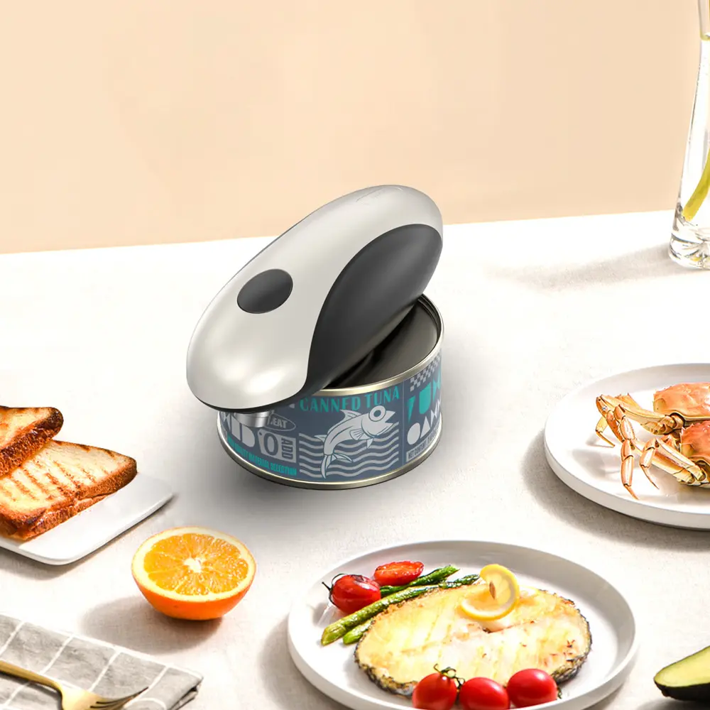 Electric can opener, automatic can opener, rechargeable kitchen gadget, household pet can opener, easy-open can opener