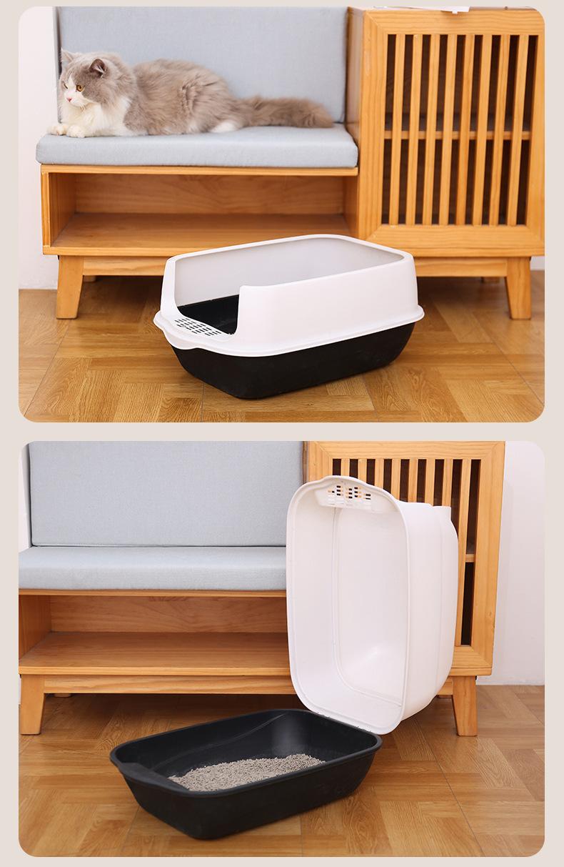 Extra Large Cat Litter Box, Fully Enclosed, Splash-Proof, Odor-Proof, Pet Cleaning Products