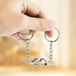 Cute Magnetic Attracting Couple Keychain 2in, Romantic Matching Key‑Ring, Trendy Love‑Style Gift for Anniversary and Birthday Surprise