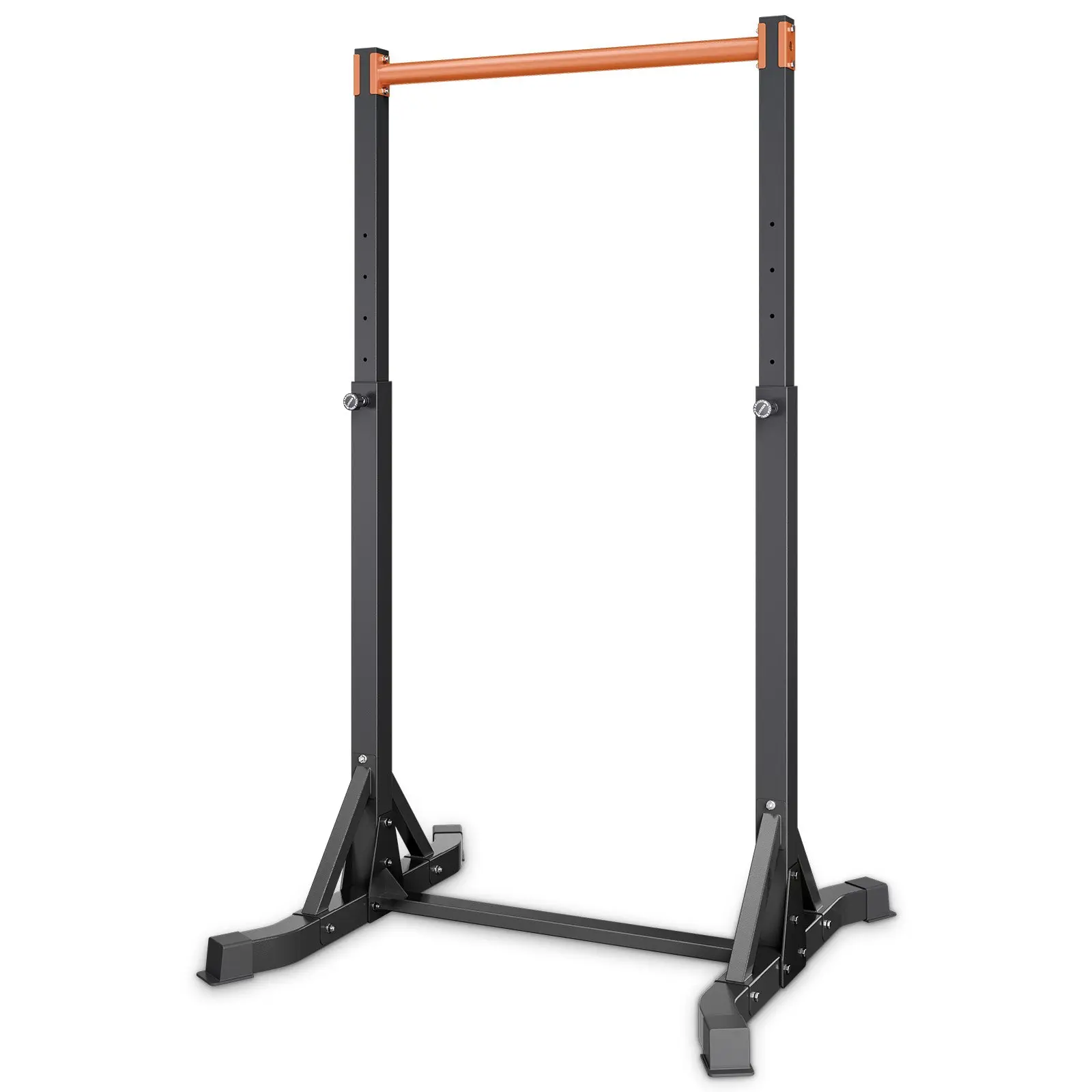 VEVOR Pull Up Bar, 330LBS Capacity Portable Pullup Bar Station, Pullup Bars Free Standing with H-Frame Structure Heavy-Duty Steel Tube, 8 Level Height Adjustment Gravity Fitness for Arms Back Chest