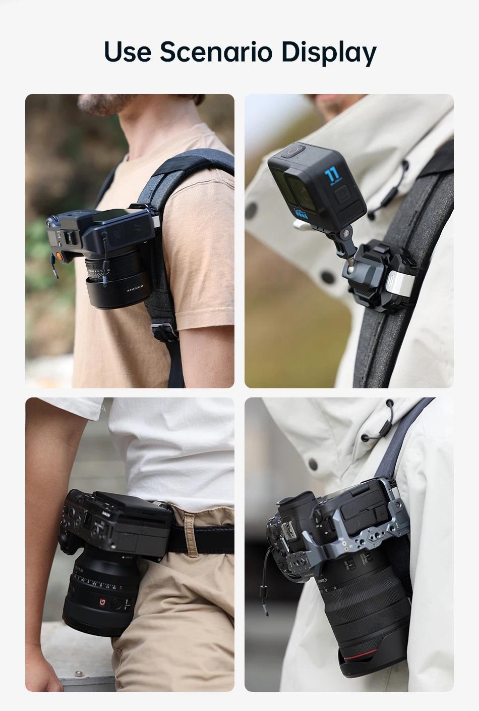 Ulanzi x Falcam F38 Quick Release System for Backpack & Shoulder Strap, upgraded Backpack Clip Kit, Shoulder Strap Mount for Gopro Sony Canon Nikon DSLR Camera Cage Quick Release Kit Base Arca-Swiss Ulanzi x Falcam F38 Quick Release System for Backpack & Shoulder Strap, upgraded Backpack Clip Kit, Shoulder Strap Mount for Gopro Sony Canon Nikon DSLR Camera Cage Quick Release Kit Base Arca-Swiss