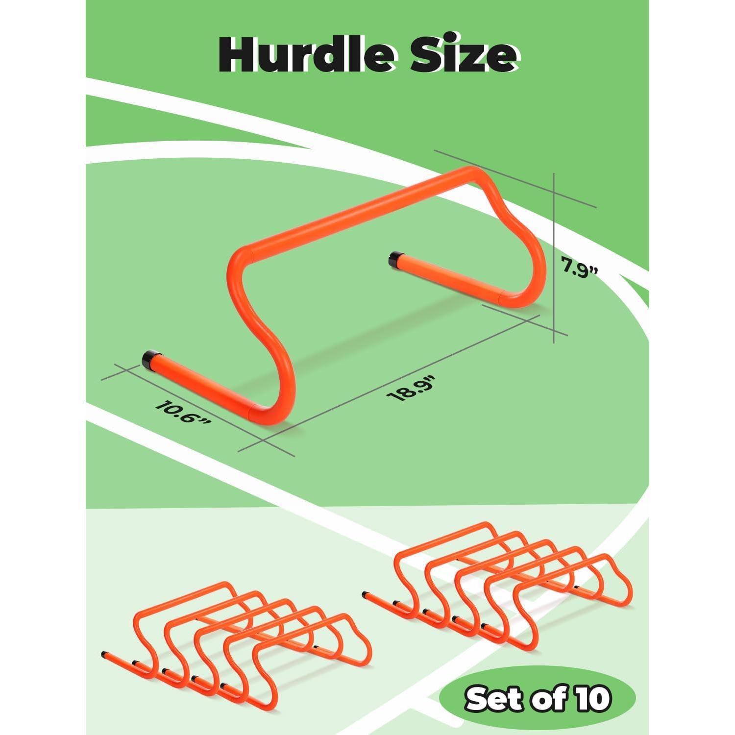 Agility Hurdles Speed Agility Hurdles, Detachable Sturdy Hurdles Equipment Set with Carry Bag for ,Athletes,Soccer,Basketball Agility Hurdles Speed Agility Hurdles, Detachable Sturdy Hurdles Equipment Set with Carry Bag for ,Athletes,Soccer,Basketball