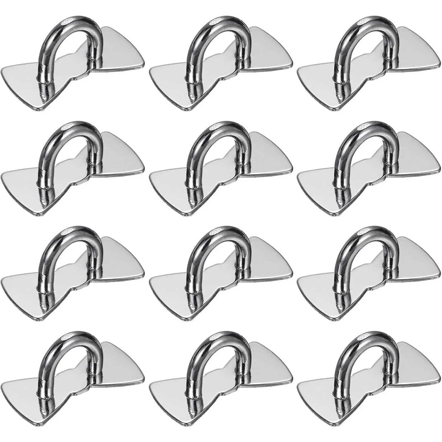 Metal Phone  Hook 1" 12 count Adhesive Bow Shaped,Rose