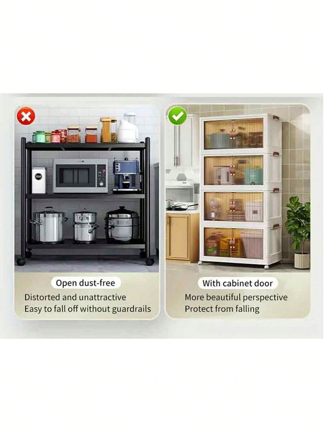 4layers  Plastic Storage Box Organizer, Stackable Storage Box, Covered Storage Box, Storage Container Organizer