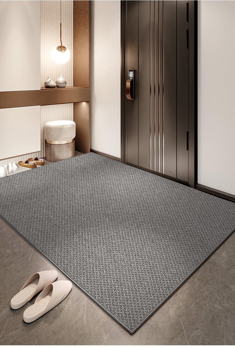 Simple Polyester Entry Doormat, Dust & Sand Scraper, Easy to Clean, Non-Slip Rubber Backed Floor Mat for Entrance