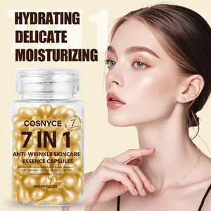 7-In-1 Essence Capsules for Men and Women, 44g New Design, Contains Collagen and Vitamin C, Deep Moisturizing, Ideal for All Skin Types