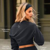 Charcoal Terry Shrug