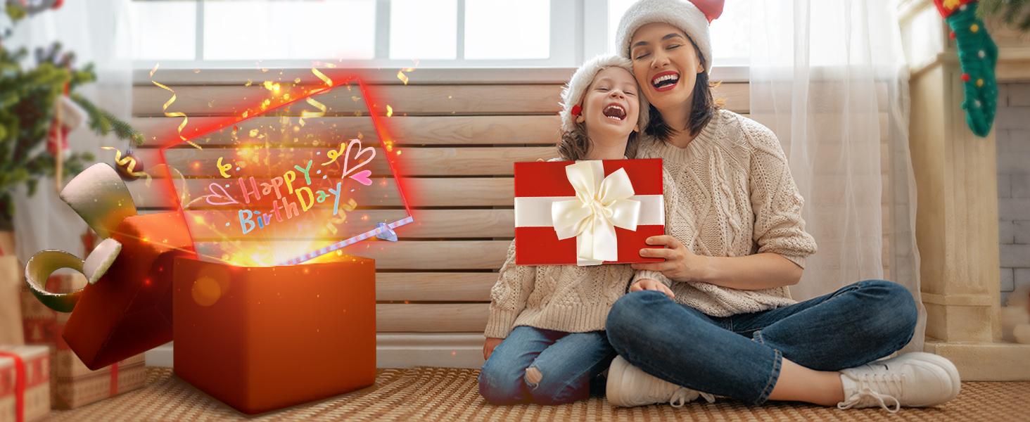 LED Note Board with Seven Colors 13"x10" for Kids 3-12 Stimulate Painting Potential Enhance Color Cognition Light Up Dry Erase Boards with 7 Markers Soft Cloth Hanging Chain Holiday Trend Gift Christmas Gift neon color Light-Up Drawing