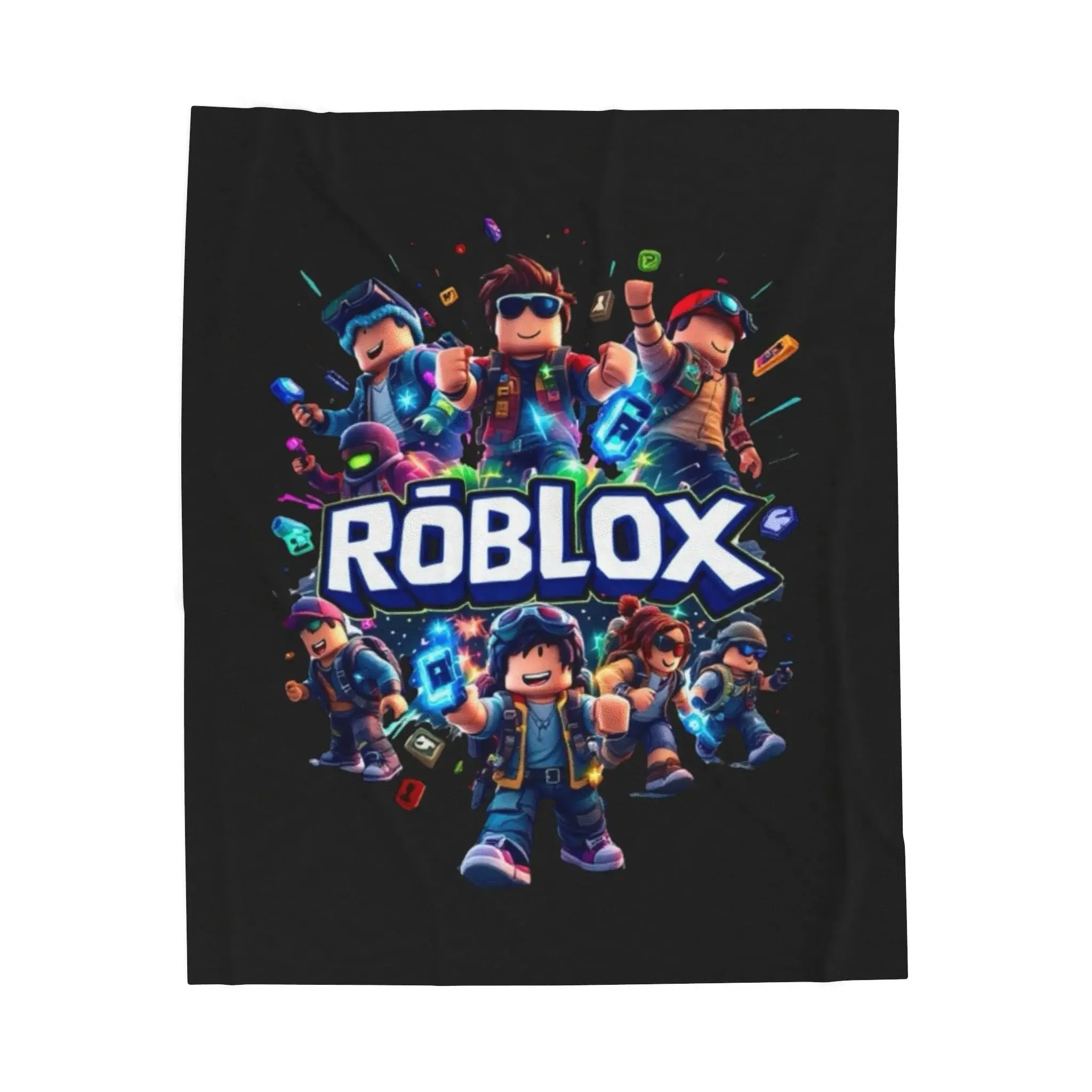 Roblox Kids Blanket, Cozy Gaming Throw Blanket