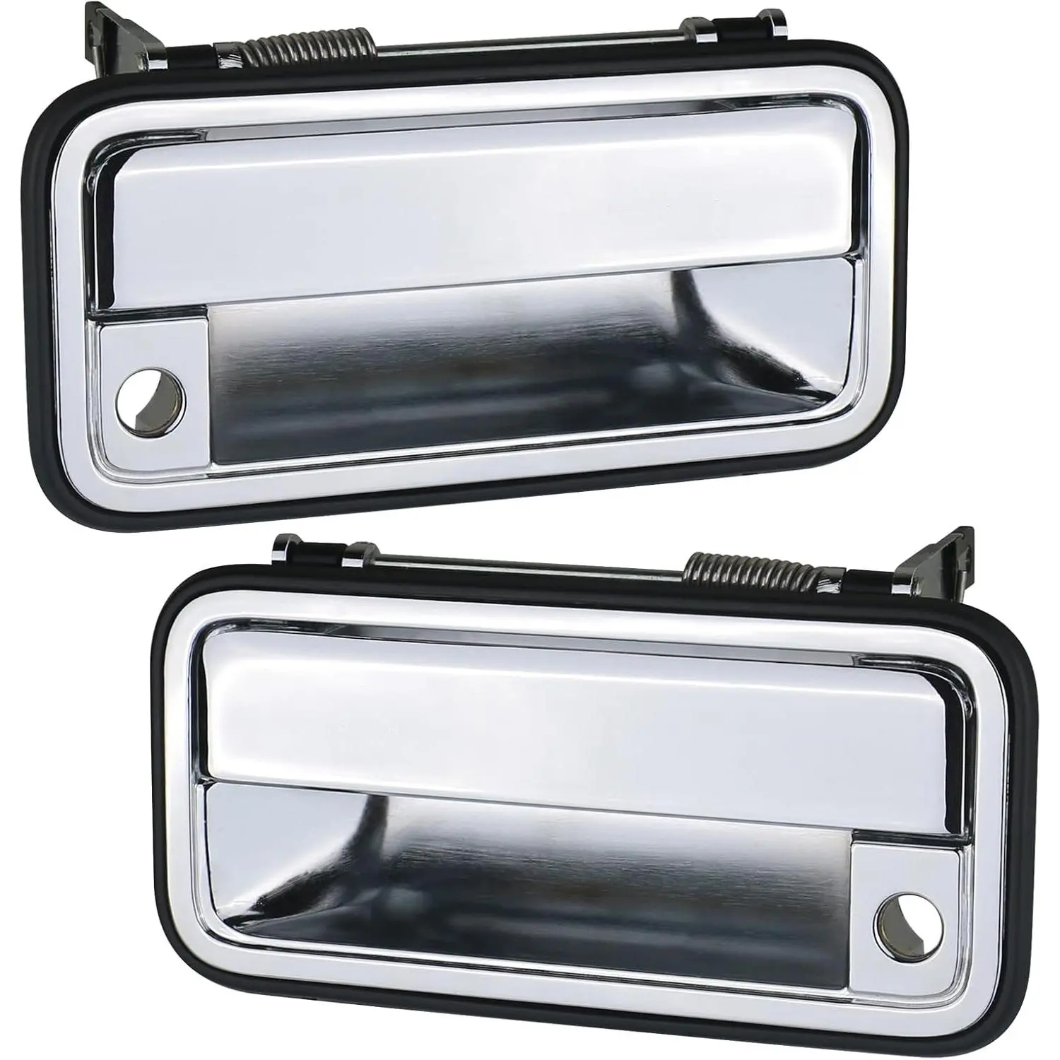 All Metal Exterior Door Handle Chrome Compatible with 1995-2000 Chevrolet Chevy/GMC OBS Truck C1500 C2500 C3500 K1500 K2500 K3500 Suburban Tahoe Yukon 15742229 15742230