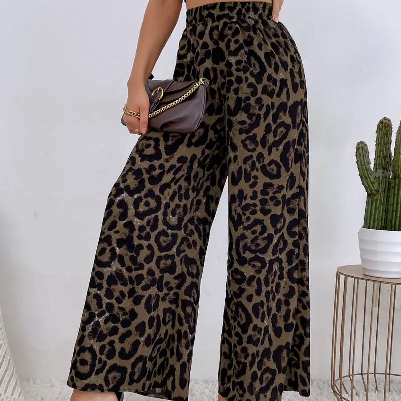Women's Summer Lightweight Loose-Fitting Flowy Wide Leg Pants, Wideleg, Fashionable Casual Design, Comfortable All-Day Wear, Perfect for Daily, Loose Legged Pants, Loose Palazzo Pants, Flowy Palazzo Trousers