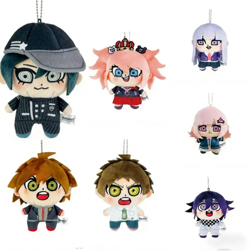 Anime NEW Danganronpa Plush Doll Naegi Makoto Saihara Shuichi Hinata Hajime Oma Kokichi 10cm Plushies toy Keychain Pendant gift
