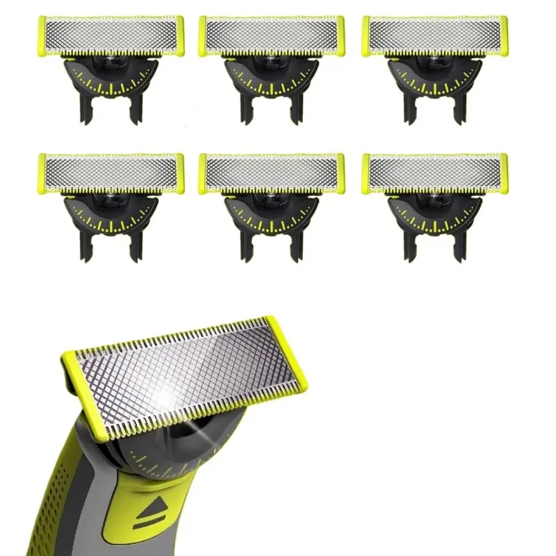 Electric Razor Anti-Friction Blade for Oneblade Models Qp2523, 6523, 2527, 2520, 2533, 2630, 6520, Trimming, Edge Trimming, Shaving Accessories, Replacement Shaver Head