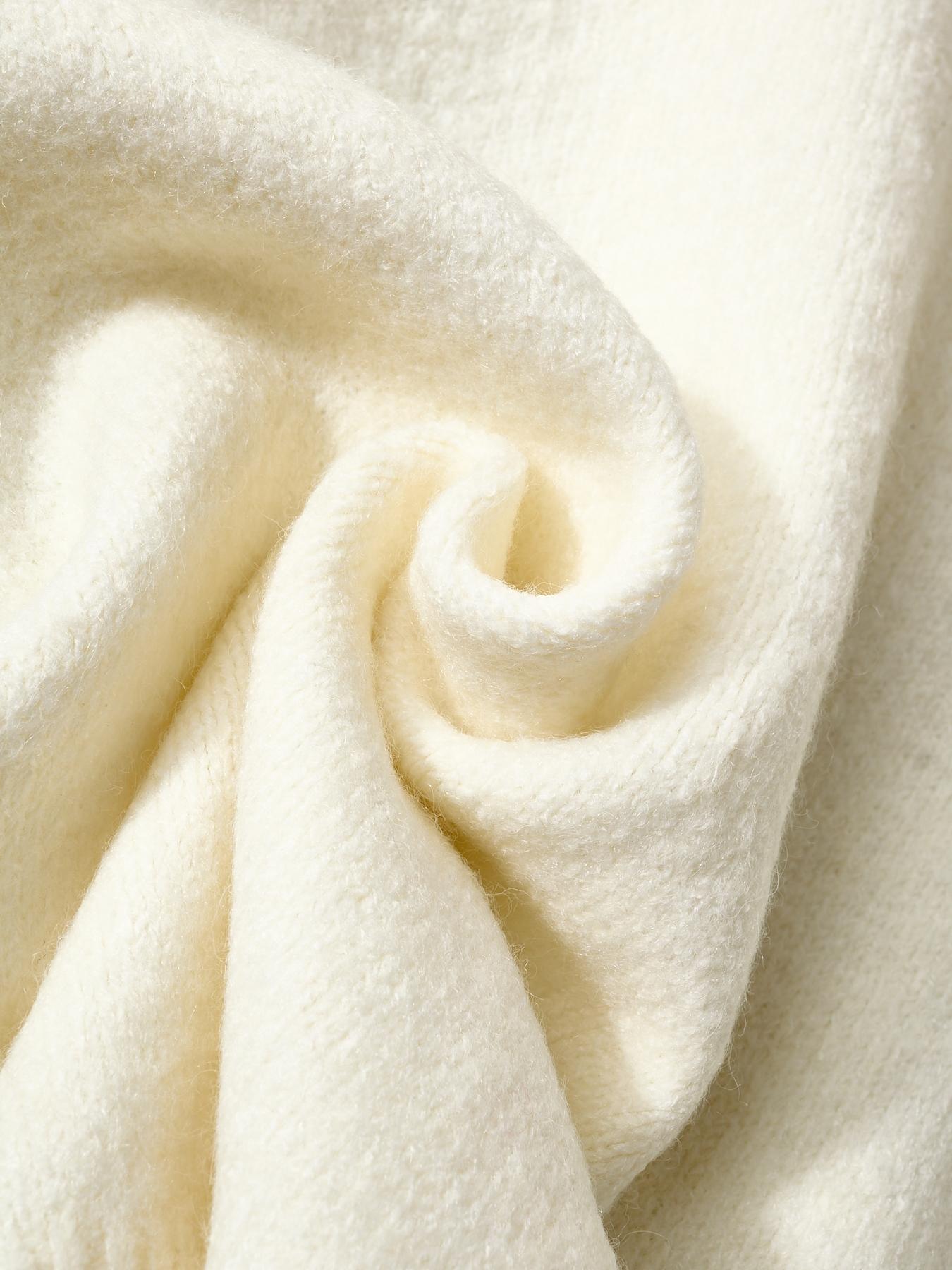 Women's Striped Bow Decor Sweater, Elegant Long Sleeve V Neck Jumper for Fall & Winter, Fashion Women's Knitwear for Daily Wear, Lady